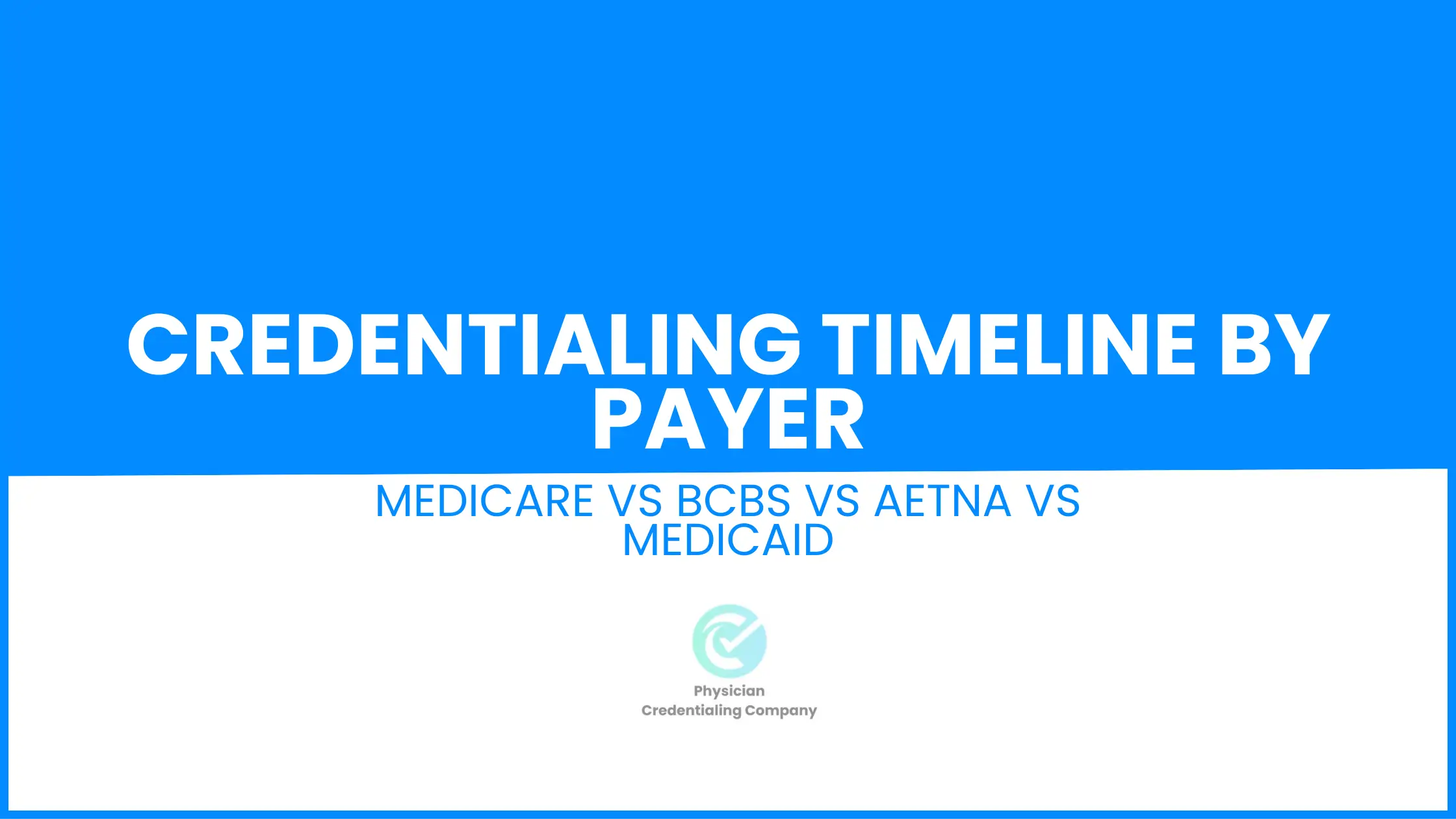 Credentialing Timeline by Payer